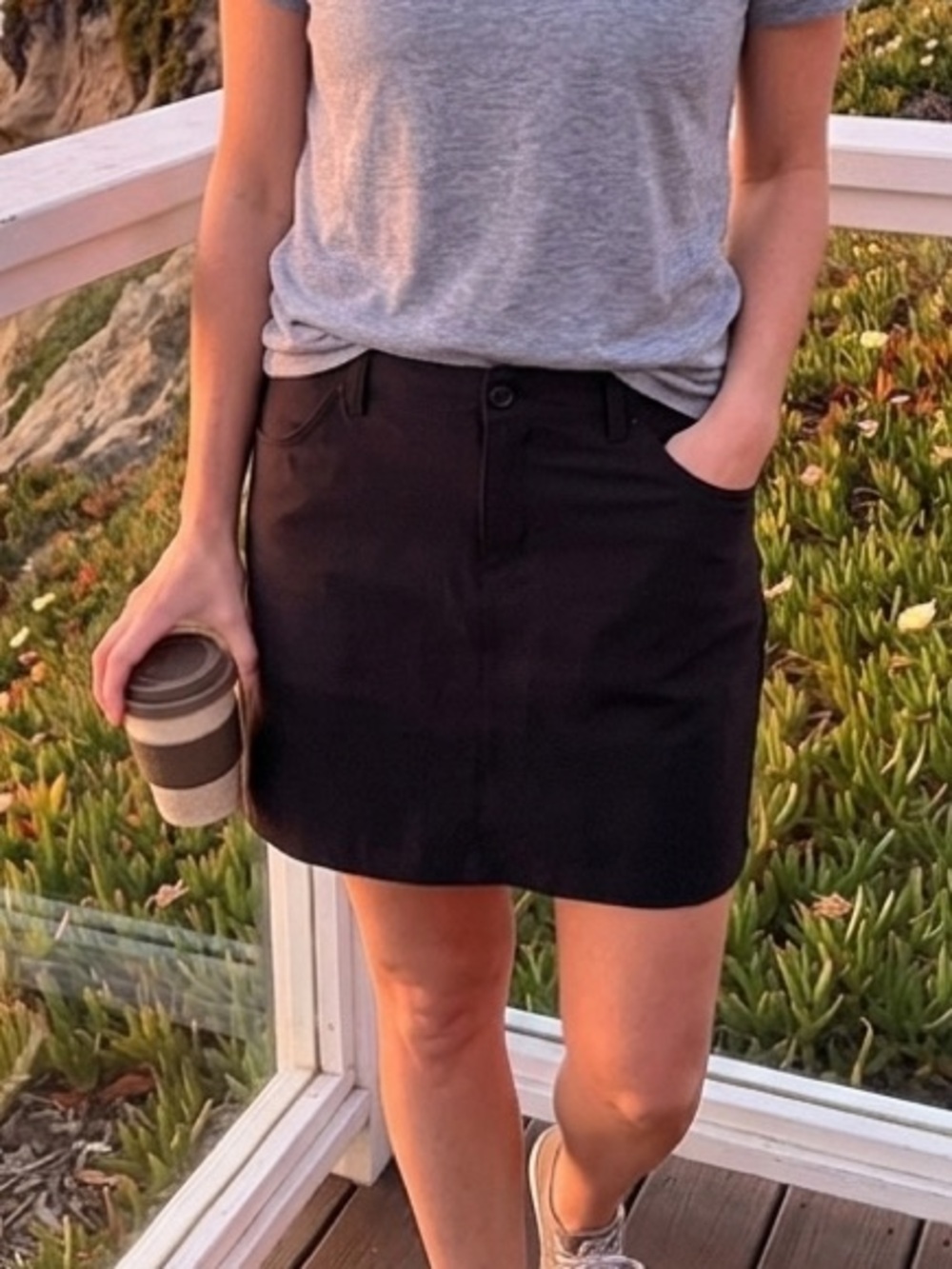 Eddie Bauer Black Outdoor Athleisure Casual Sporty Skorts